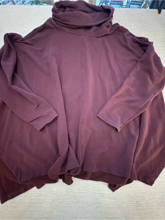 Athleta Tops - Athleta Plum Cowl Neck Long Sleeve Pullover